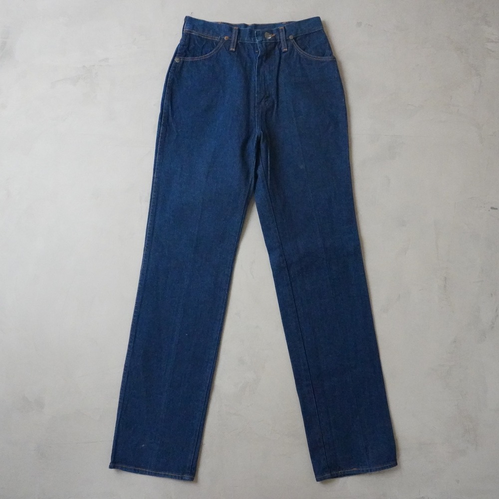 Vintage Wrangler Jeans 27x32 Misses 90s Blue High Waist Straight USA Made